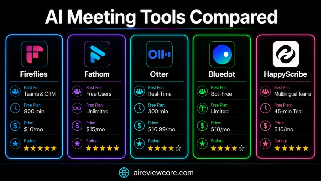 Best AI Tools for Meeting Notes in 2026