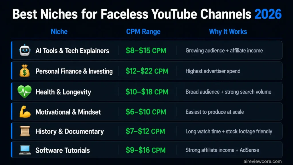 Best AI Tools for Faceless YouTube Channels in 2026