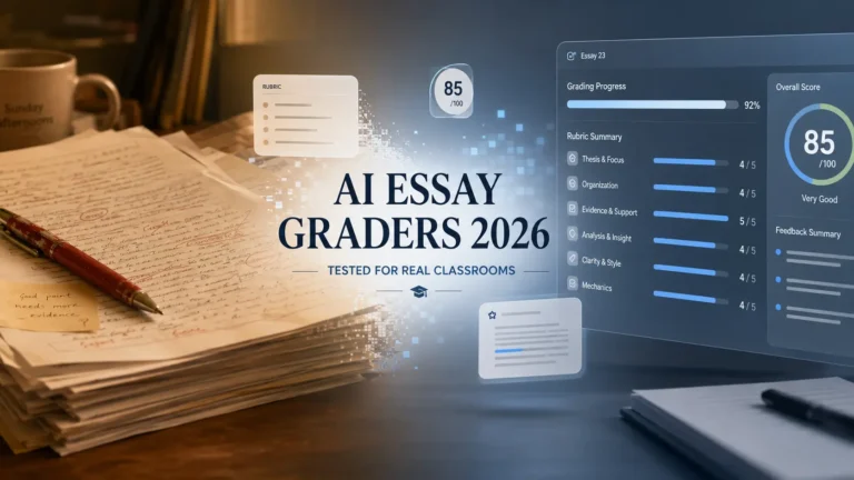 free AI essay grader for teachers with rubric