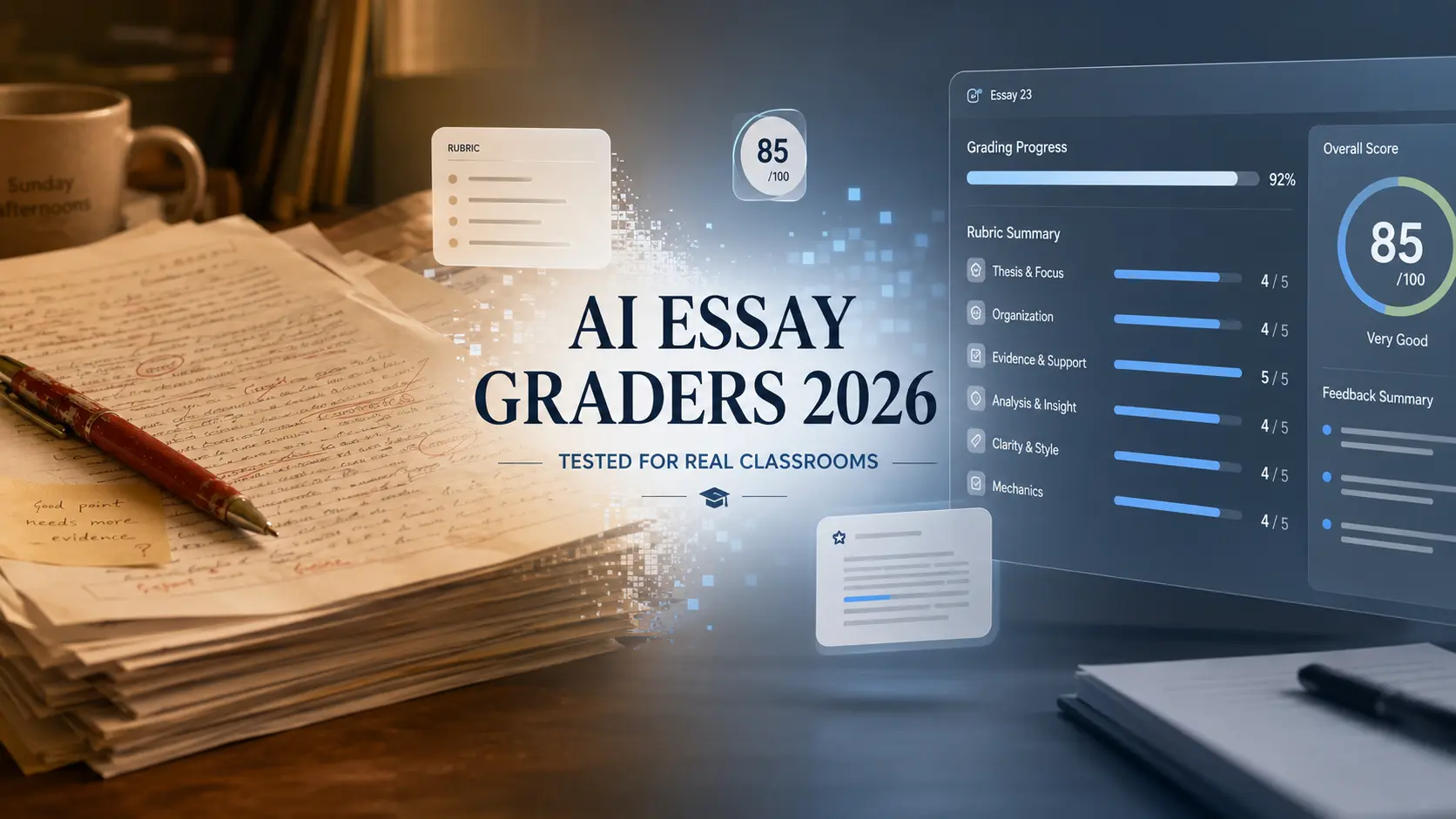 free AI essay grader for teachers with rubric